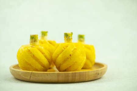 Fresh pineapple from Chiangrai Phulae. Pineapple Thai called Phu Lae from Chiang Rai, Thailand