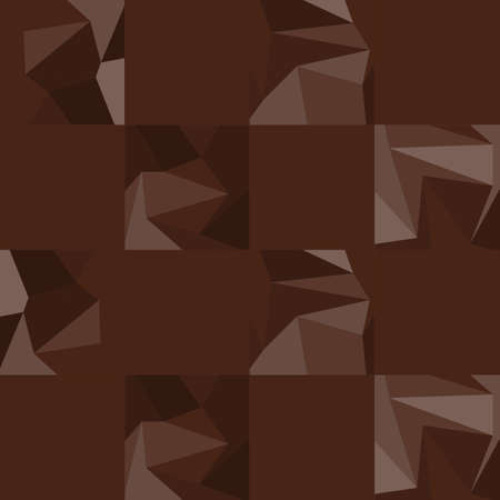 Abstract brown tile seamless texture, background of the polygons vectorのイラスト素材