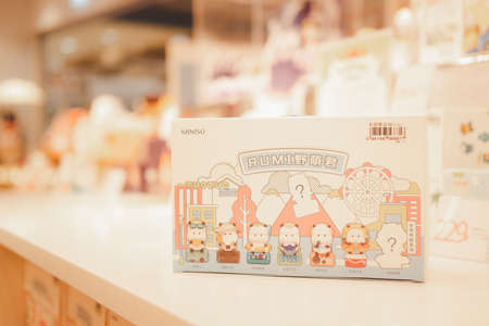 Bangkok, Thailand - October 31, 2021 : Random figure cute box of Star Moly Tuo Tuo Wonder Ride...