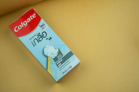 Samut Prakan, Thailand - November 11, 2021 : Colgate Tartar Care 20% Salt Toothpaste 120g x 2 Tubes,...