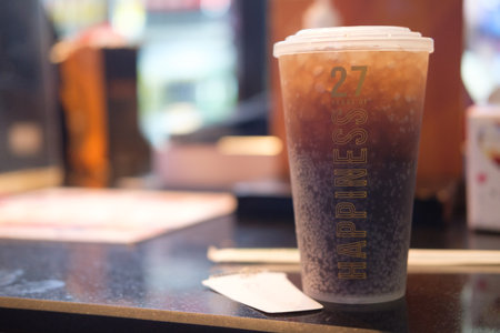 Bangkok - January 5, 2022 : â€œMajor Reusable Cupâ€ from Celebrating 27 years of Major. at...