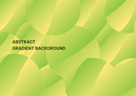 Vector template with green circles. Modern vector template for brochureのイラスト素材