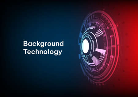 Abstract technology digital hi tech hexagons concept background. Space for your textのイラスト素材
