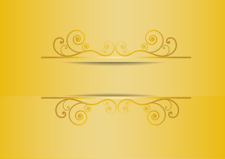 Golden curve line background. Luxury style. Vector illustrationのイラスト素材
