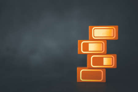 Project performance indicator concept. Timeline to project of complete the work, graphic loading for project job progressive concept.の写真素材