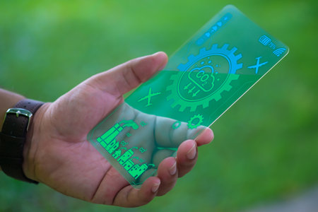 Reduce carbon CO2 emissions sustainable development and green industry technology on virtual screen....