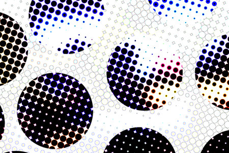 Halftone dots background. Pop art template, texture illustrationの写真素材