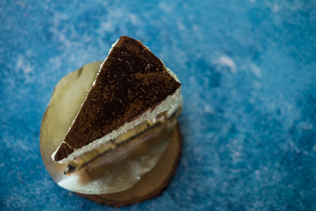 Delicious banoffee or banoffee pie for afternoon tea. Close upの写真素材