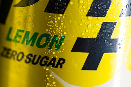 Samut Prakan, Thailand - October 30, 2022 : New products from Coca-Cola Business Group in Thailand, the new "Sprite" Lemon Plus! Lemon soda, no sugar, no calories, is deliciousのeditorial素材