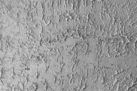 The texture of the white plaster wall. Decorative plaster effect.の写真素材