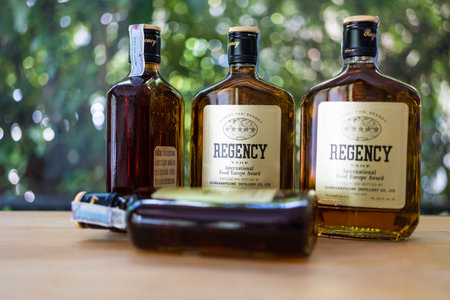 Bangkok, Thailand - July 4, 2023 : Regency is a liquor brand that is always heard in the slogan that Regency Brandy Thai Is a brand established And grew from the intentionのeditorial素材