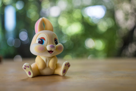 Bangkok, Thailand - August 22, 2023 : Cute toy Miss Bunny, the figure series Where are the rabbits?...
