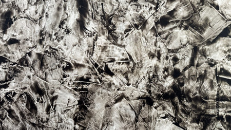 Black and white rough texture concrete stone grunge rough wall wide background, wall texture backgroundの写真素材