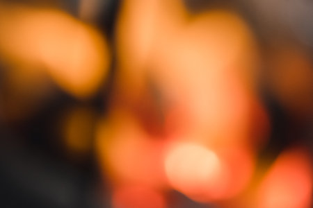 Blur of flame or fire background. Blurred background texture.の写真素材