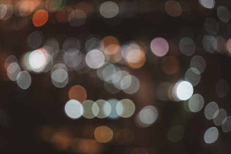 Abstract multicolored defocused lights for backgroundの写真素材