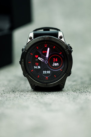 Bangkok, Thailand - January 31, 2024 : Garmin Epix Pro Gen 2. Ultimate high-performance smartwatch features and the best endurance score featureのeditorial素材