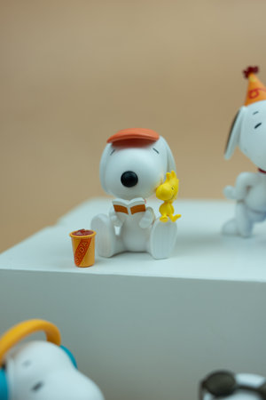 BANGKOK, THAILAND - FEBRUARY 21, 2024 : Snoopy Baseball team. Snoopy the Best Friends series...