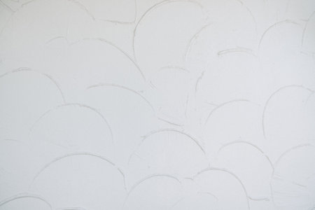 White concrete wall background texture with plaster. Blank concrete wall white color for texture backgroundの写真素材
