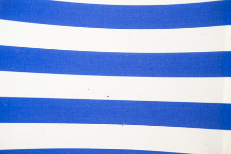 Blue and white stripe pattern. Horizontall blue stripesの写真素材