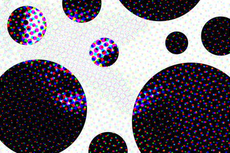 Half tone circle shape pattern abstract background. 
Colorful halftone dotsの写真素材