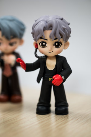 Bangkok, Thailand - May 4, 2024 : Art toy for POP MART x Jackson Wang, whole set contains 6 blind...