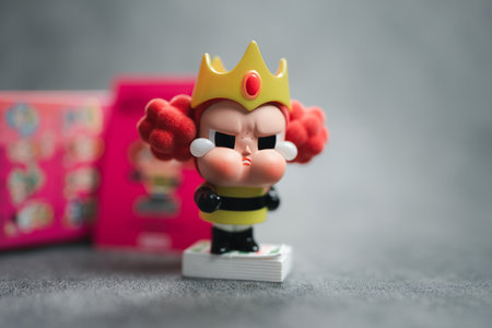 Bangkok, Thailand - May 25, 2024 : Cute toy a secret of Crybaby x Powerpuff Girls from Popmart store. Secret, Pop Mart Princess Morbucks Battle Suit.のeditorial素材