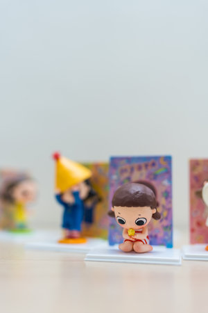 Bangkok, Thailand - June 5, 2024 : Lost star, POP MART Nyota Fluffy life Series. A whole set...