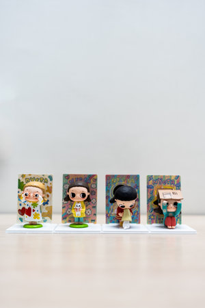 Bangkok, Thailand - June 5, 2024 : POP MART Nyota Fluffy Life Series Figures Blind Box. A whole set contains 12 blind boxesのeditorial素材