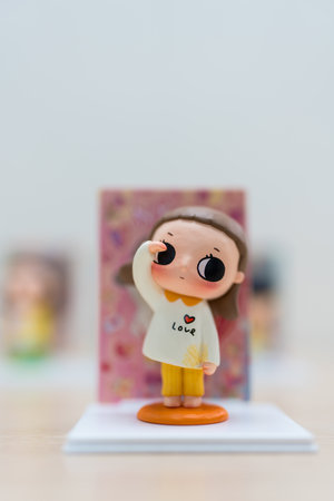 Bangkok, Thailand - June 9, 2024 : See Love, POP MART Nyota Fluffy life Series. A whole set contains 12 blind boxesのeditorial素材