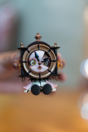 Bangkok, Thailand - June 9, 2024 : A toy cute of The Timelapse, SKULLPANDA Image Of Reality Series Figures from POP MARTのeditorial素材