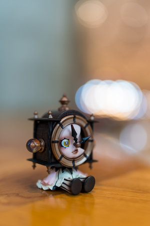 Bangkok, Thailand - June 24, 2024 : A toy cute of The Timelapse, SKULLPANDA Image Of Reality Series Figures from POP MARTのeditorial素材
