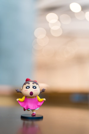 Bangkok, Thailand - June 30, 2024 : Shinnosukeko, CRAYON SHIN-CHAN Funny Cosplay Series Blind Box Figure Toy from 52TOYSのeditorial素材