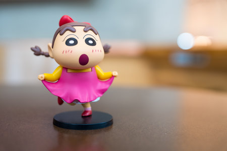 Bangkok, Thailand - June 6, 2024 : Shinnosukeko, CRAYON SHIN-CHAN Funny Cosplay Series Blind Box Figure Toy from 52TOYSのeditorial素材