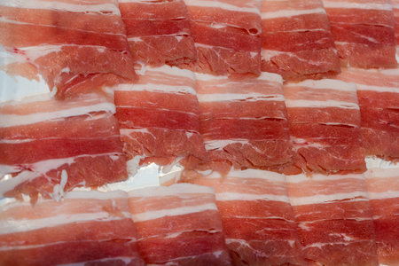 Fresh marble raw beef steak, meat texture