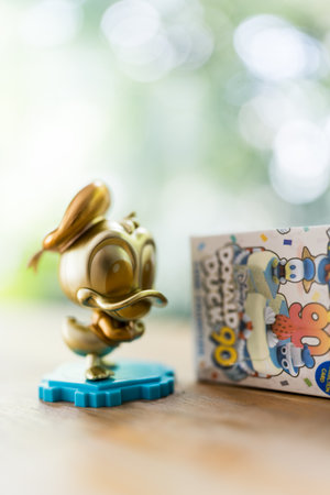 Bangkok, Thailand - August 24, 2024 : Donald 90th, Donald Duck Birthday Cosbi Collection form Hot...