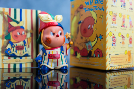 Bangkok, Thailand - September 2, 2024 : A blind box toy form POP MART is new collection of We are...
