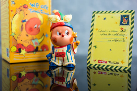 Bangkok, Thailand - September 8, 2024 : A blind box toy form POP MART is new collection of We are Twinkle Twinkle Series Figures, is name Magicのeditorial素材