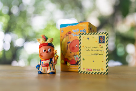Bangkok, Thailand - September 21, 2024 : Blind box form POP MART is collection of We are Twinkle Twinkle Series Figures, is name Magicのeditorial素材