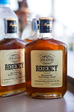 Bangkok, Thailand - September 25, 2024 : Regency is a liquor brand that is always heard in the slogan that Regency Brandy Thai Is a brand established And grew from the intentionのeditorial素材