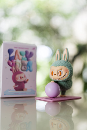 Bangkok, Thailand - September 25, 2024 : THE MONSTERS Lazy Yoga Series Figures, Labubu Lazy Yoga Figures POP MART,  Zone outのeditorial素材