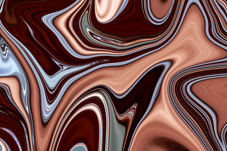 Abstract luxurious smooth liquid marble texture background. Luxurious colorful liquid marble surface design. Liquid marbling paint background. Design perfect for wallpapers and backgroundsの写真素材