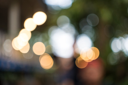Bokeh light on nature abstract blur background, blurred bokeh.の写真素材