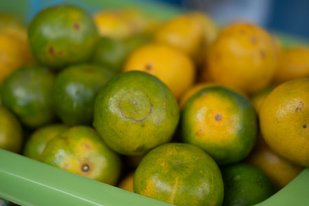 Thai fruit Sainampeung tangerine orangeの写真素材