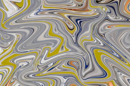 Swirl fluid melting waves flowing liquid motion abstract background, abstract painted marbleの写真素材