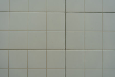 White rectangle tiles texture background. Classic white metro tile. Geometric textureの写真素材