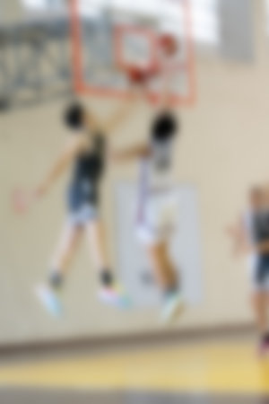 Abstract Motion Blur of basketball dunk mid air. Abstract Motion Blur Background.