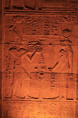 Ancient hieroglyphicsの写真素材