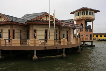 Tourist center, Kampong Ayer, Bandar Seri Begawan, Brunei, Southeast Asiaのeditorial素材