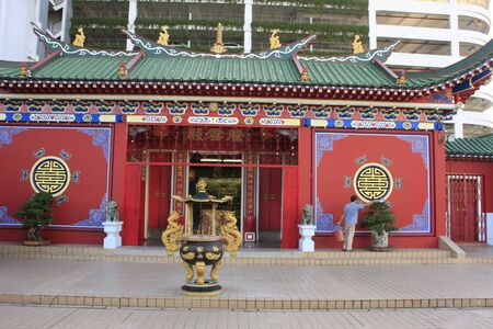 Chinese buddhist temple, Bandar Seri Begawan, Brunei, Southeast Asiaのeditorial素材