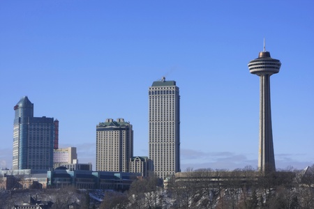 Skyline of Niagara Falls, Ontario, Canadaのeditorial素材